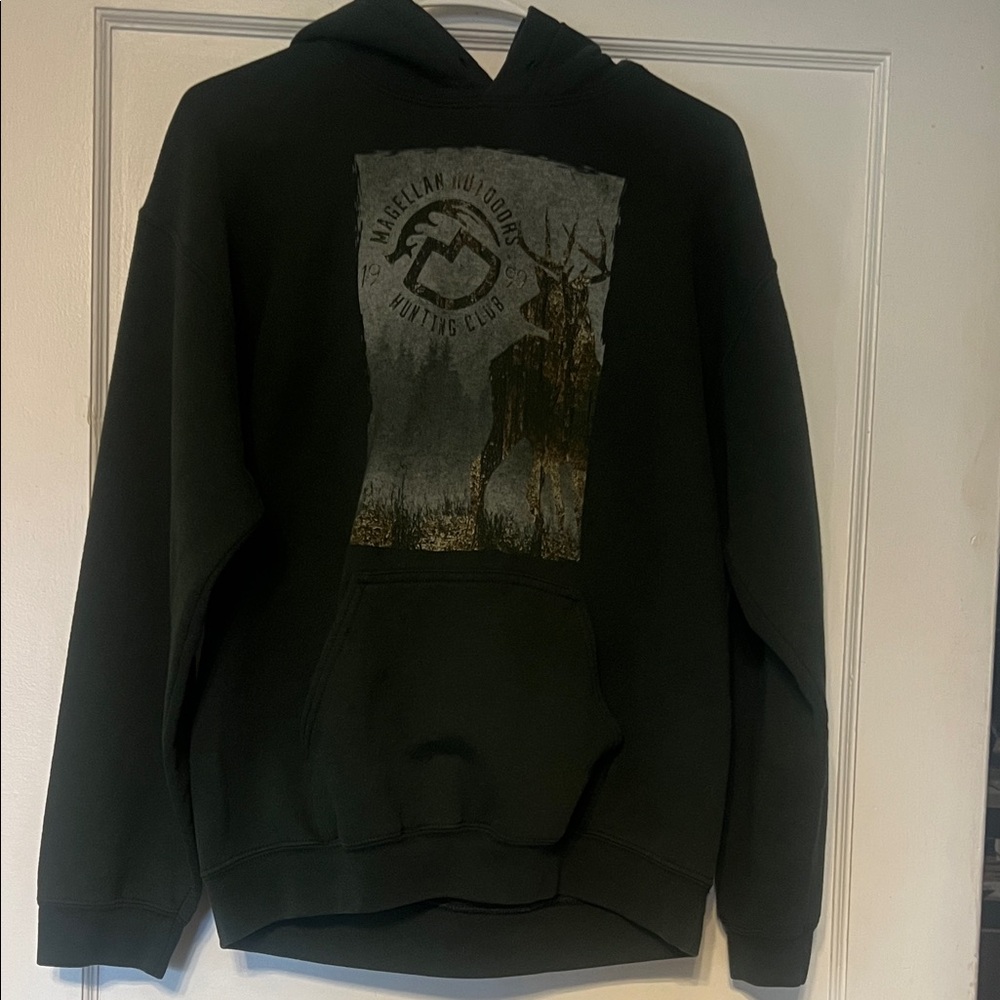 Magellan Outdoors Dark Green Graphic Hoodie